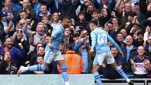 Man City march on despite Rodri red card Man City march on despite Rodri red card