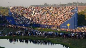 Ryder Cup under way with Europe’s ‘Team Angry’ keeping calm early on