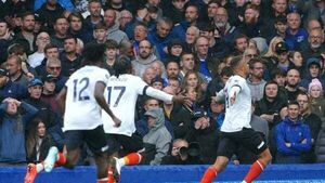 Luton celebrate landmark Premier League win to turn up heat on Everton