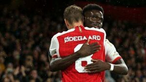 Martin Odegaard believes any team would miss injured Arsenal star Bukayo Saka