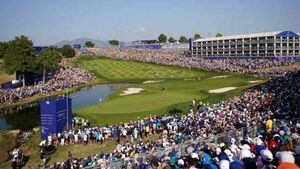 Fire breaks out at Ryder Cup venue Fire breaks out at Ryder Cup venue