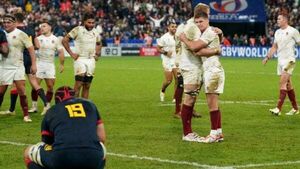 England hold off Argentina fightback to claim third place at World Cup