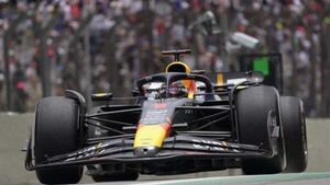 Max Verstappen on pole as storm brings red flags out at Interlagos