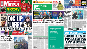 What the papers say: Sunday's front pages What the papers say: Sunday's front pages