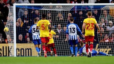 Brighton gift draw to Sheffield United after own goal and red card