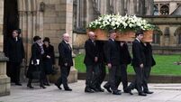 Manchester and wider football world say final goodbyes to Sir Bobby Charlton
