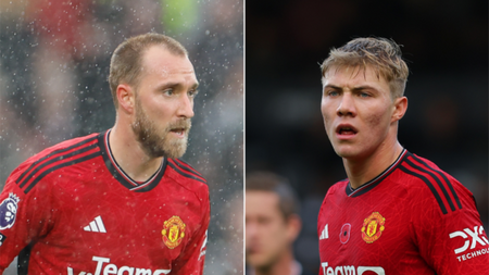 Christian Eriksen and Rasmus Hojlund face spells out for Manchester United