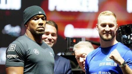 Anthony Joshua sees Otto Wallin as a stepping stone on his way to a title fight