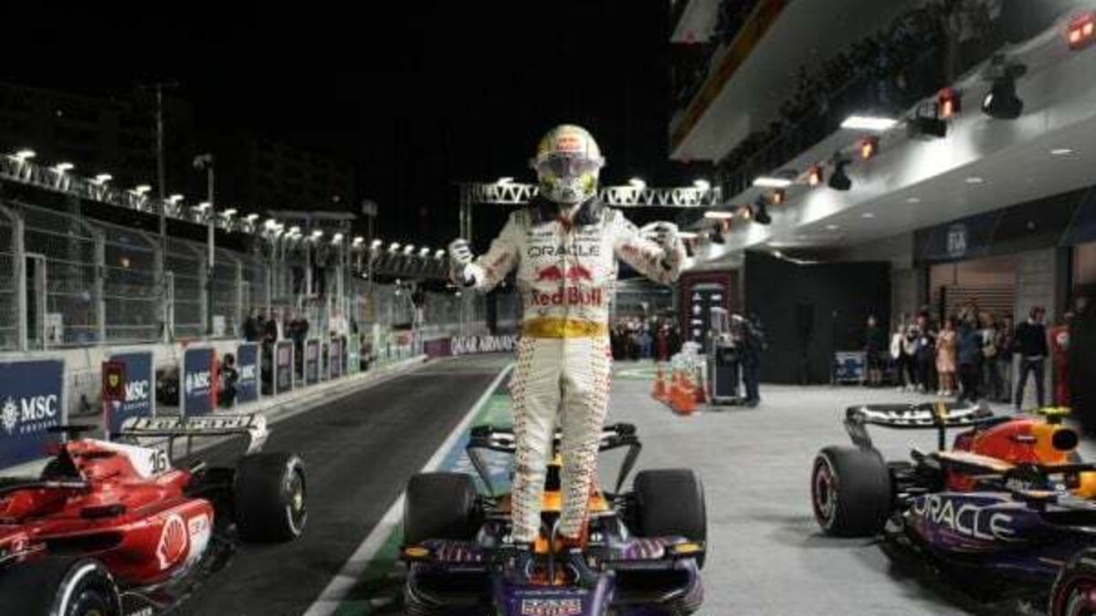 Max Verstappen overcomes penalty and collision to win Las Vegas Grand Prix