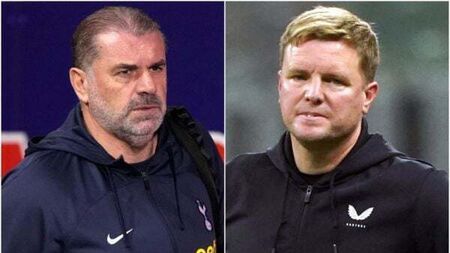 Ange Postecoglou grateful to Eddie Howe for journey to Tottenham