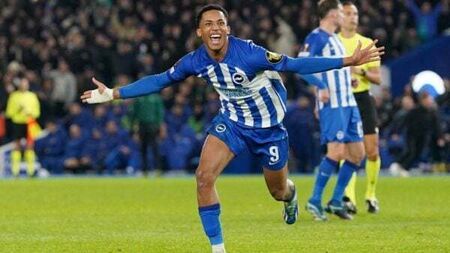 Late Joao Pedro strike sees Brighton top Europa League Group B