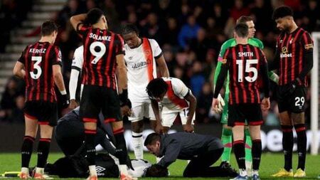 Luton captain Tom Lockyer remains in hospital after cardiac arrest during match