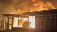 Gardaí investigating asylum hotel blaze in Co Galway conduct searches