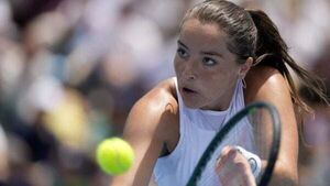 Jodie Burrage frustrated by opponent and herself in Australian Open defeat
