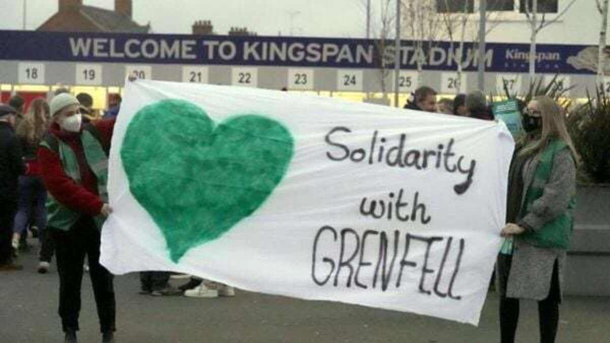 Grenfell group welcomes Ulster Rugby’s Kingspan sponsorship deal ‘coming to end’