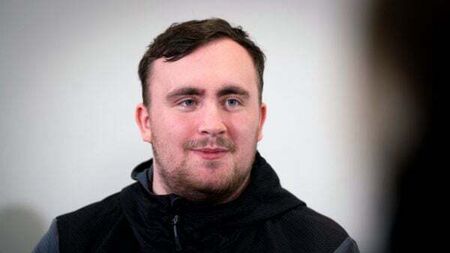 Luke Littler overcomes early nerves to reach Bahrain Masters quarter-finals