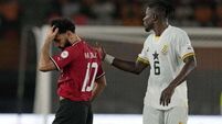 Mohamed Salah forced off with injury as Egypt draw with Ghana at AFCON