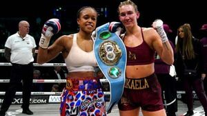 Natasha Jonas retains IBF title after split decision win over Mikaela Mayer Natasha Jonas retains IBF title after split decision win over Mikaela Mayer