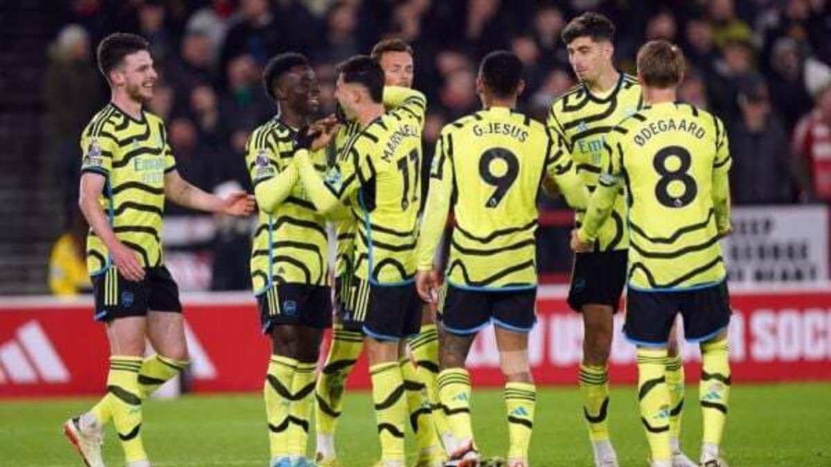 Arsenal cut gap to leaders Liverpool after labouring to win at Nottingham Forest