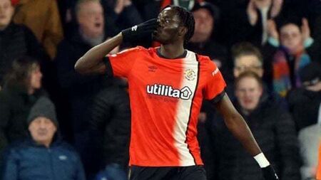 Luton move out of the relegation zone with thumping victory against Brighton