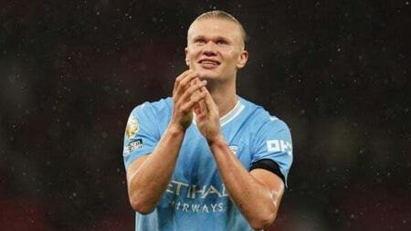 Pep Guardiola dismisses rumours Erling Haaland is unhappy at Manchester City