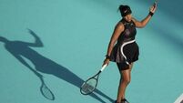 Naomi Osaka suffers straight-sets loss to Danielle Collins in Abu Dhabi opener