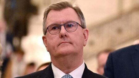 We are nowhere near a united Ireland, DUP leader Donaldson says