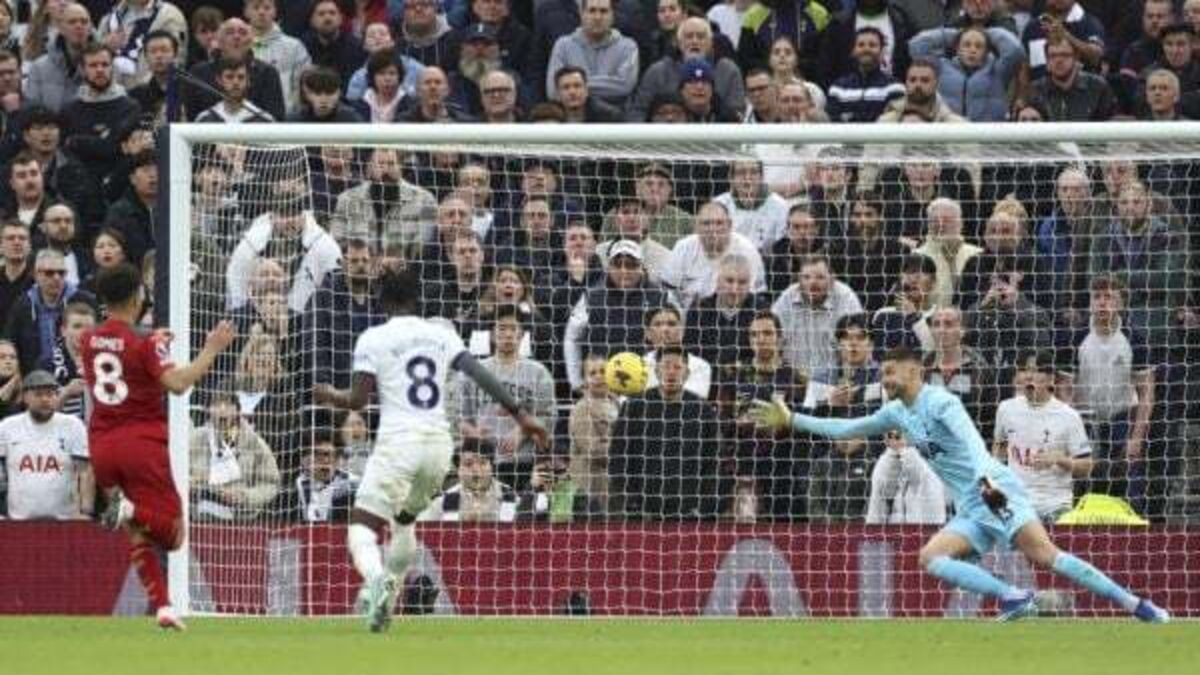 Joao Gomes double gives Wolves win at Tottenham to dent hosts’ top-four push