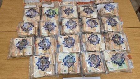 Man arrested as gardaí seize €670,000 in cash