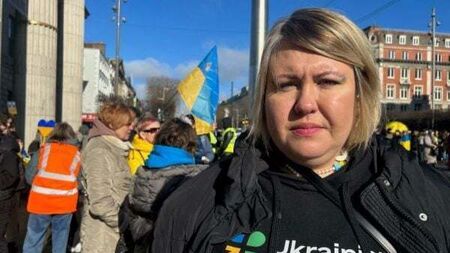 Irish support for Ukraine ‘will not waiver’, says Martin as rally held in Dublin