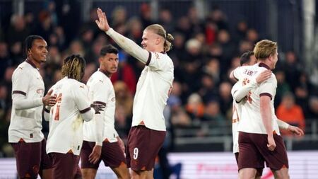 Erling Haaland scores five as Manchester City destroy Luton in FA Cup