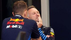 Christian Horner back in F1 paddock amid scrutiny over his Red Bull future