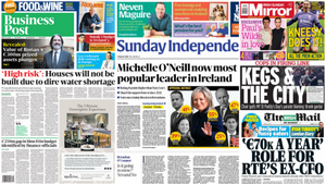 What the papers say: Sunday's front pages What the papers say: Sunday's front pages