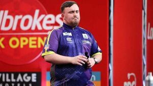 Luke Littler’s UK Open hopes dashed by Damon Heta in the quarter-finals