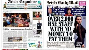 What the papers say: Monday's front pages What the papers say: Monday's front pages