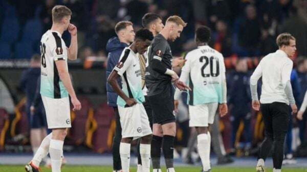 Brighton’s European adventure in tatters after four-goal drubbing from Roma