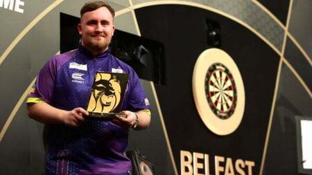 Luke Littler overcomes Nathan Aspinall to secure first Premier League win