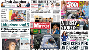 What the papers say: Wednesday's front pages What the papers say: Wednesday's front pages