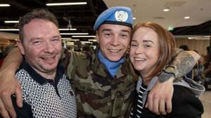 Irish troops arrive home to mark end of peacekeeping mission in Syria Irish troops arrive home to mark end of peacekeeping mission in Syria