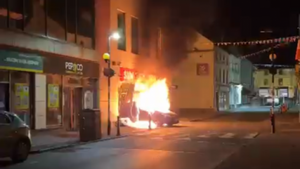 Gardaí investigating after car driven into shopfront in Carlow town Gardaí investigating after car driven into shopfront in Carlow town