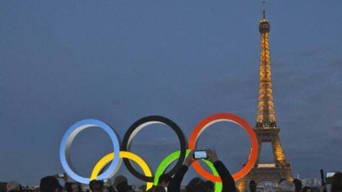 Olympic rings for the Paris Games will be displayed on the Eiffel Tower