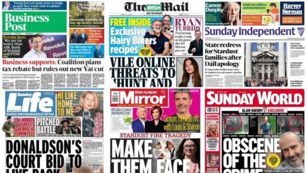 What the papers say: Sunday's front pages