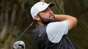 Scottie Scheffler five strokes ahead at RBC Heritage with weather forcing Monday finish