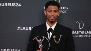 Real Madrid and England star Jude Bellingham wins Laureus breakthrough award