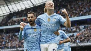 Erling Haaland scores four as Man City take control of the title race once again