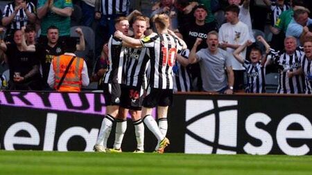 Sean Longstaff nets Newcastle equaliser against Brighton