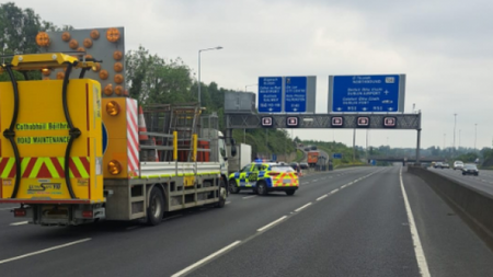 Motorcyclist (40s) dies in M50 collision, northbound lanes reopen following closure