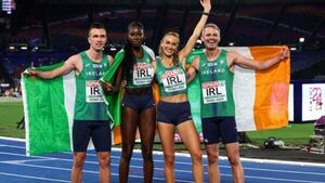 Ireland win 4x400 mixed final at European Championships