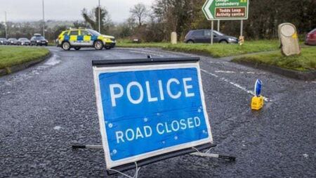 Woman in her 20s in critical condition after collision with truck in Co Derry
