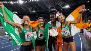 Irish Women's 4 x 400m team win silver medal at European Championships in Rome